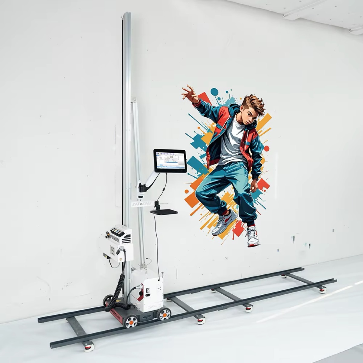 Football players action wall print - sports wall art Dubai