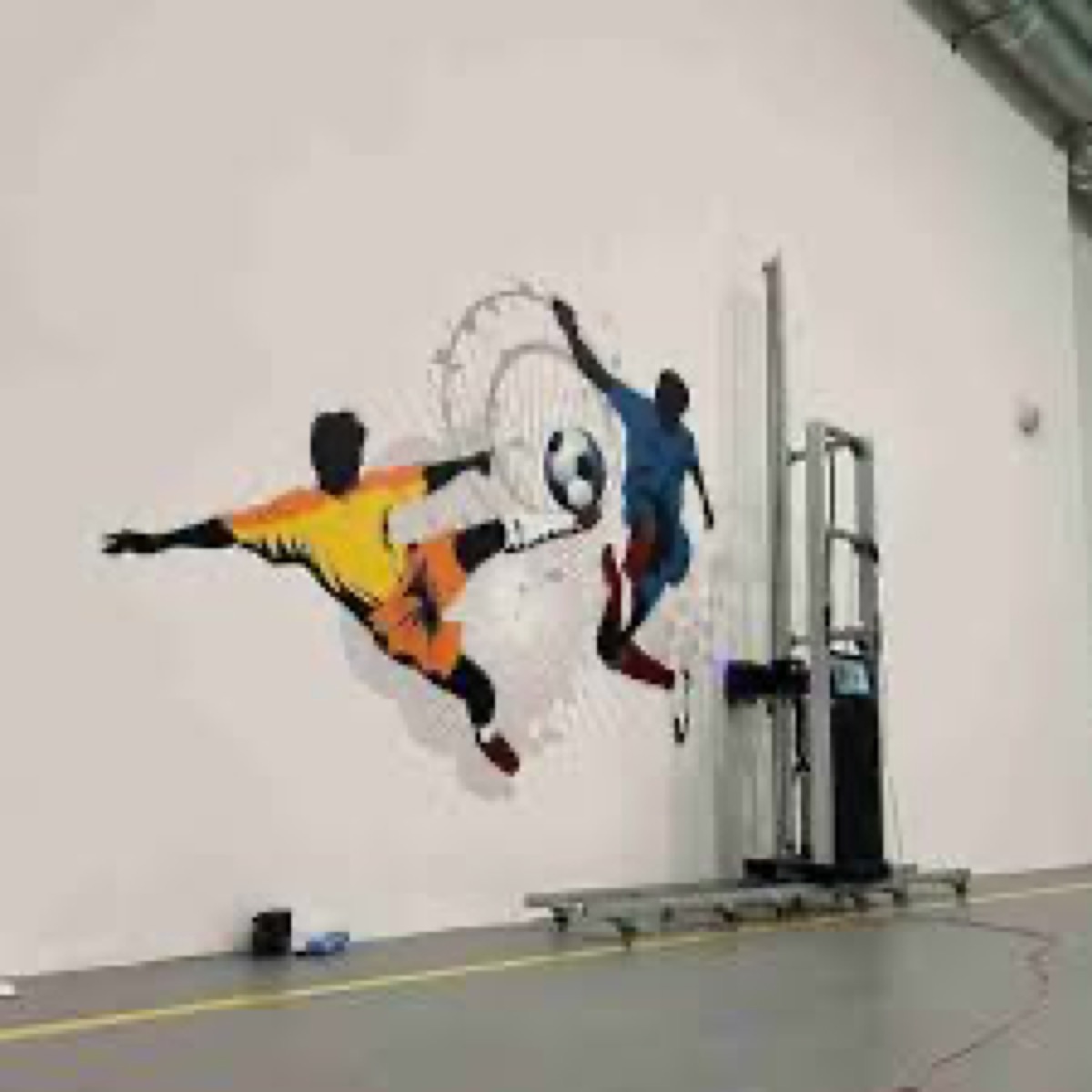 Custom wall printing example - direct to wall art UAE